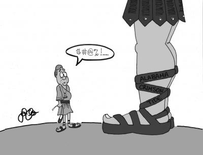 Cartoon:  David vs. Goliath