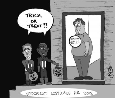 Cartoon:  A very scary Halloween