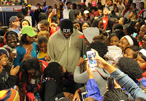 Rebels react: Wale visit