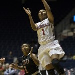 Toree Thompson shoots the ball during Friday’s game