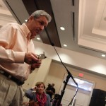 Candidates speak at the Overby Center.