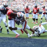 Quincy Adeboyejo with a touchdown. (ARIEL COBBERT)
