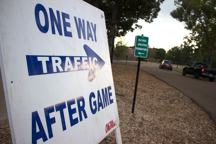 Gameday parking and transportation on and off campus