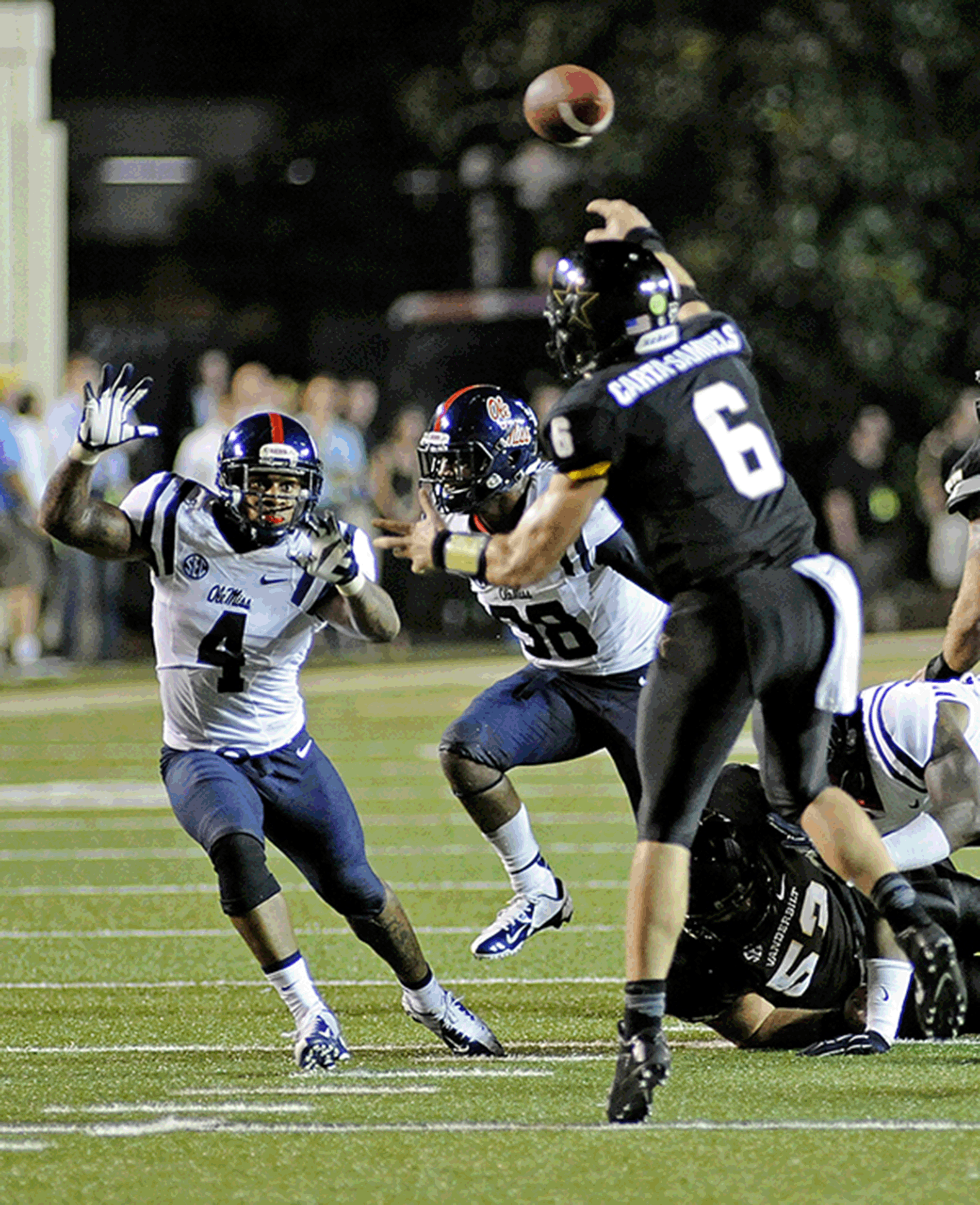 Rebel injuries grow; Denzel Nkemdiche’s status questionable