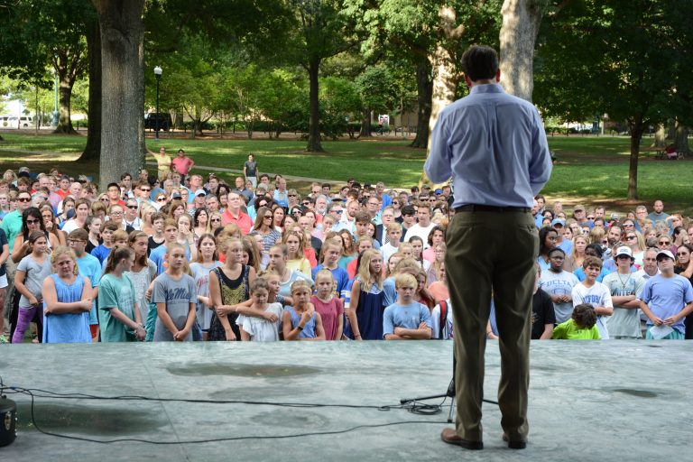 Friends, family hold vigil for plane crash victims in the Grove