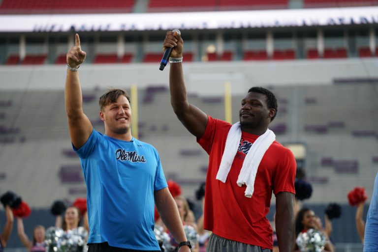 Photo Gallery: Ole Miss fans pack newly renovated Vaught-Hemingway stadium for first time this season