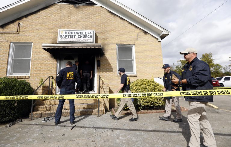 Arson at Greenville church with ‘Vote Trump’ spray-painted on side called arson, hate crime