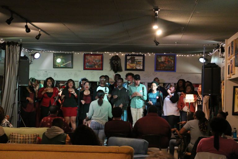Gospel Choir hosts open mic night at Shelter as part of UMGC Week