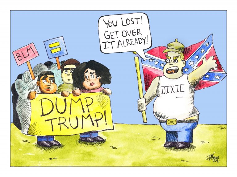 protest, irony