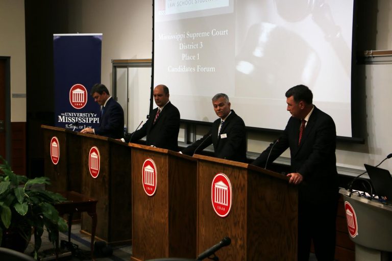 Mississippi Supreme Court candidates speak at forum in law school