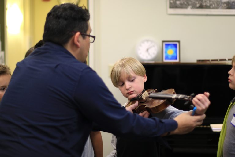 Students audition for Oxford String Project