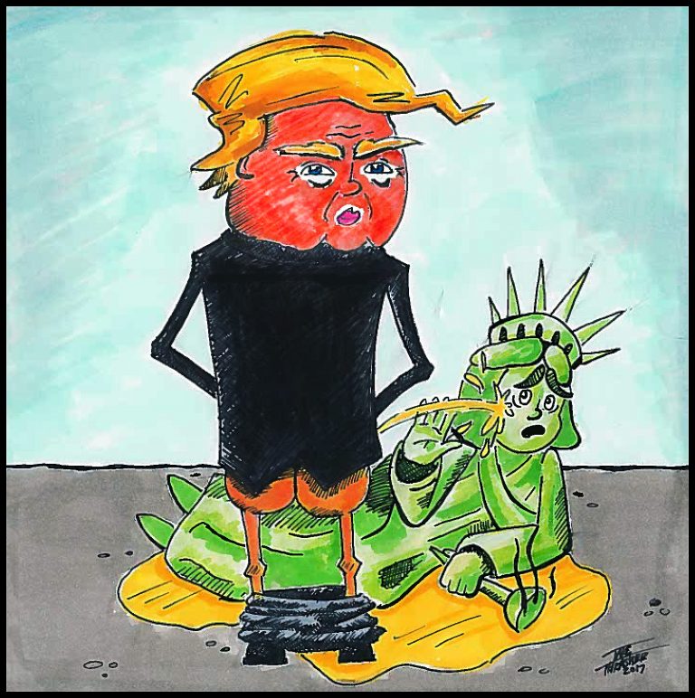 Trump, golden shower, trump shower, trump pee