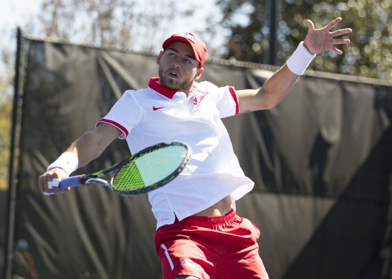 Men’s tennis takes two from Arkansas-Pine Bluff