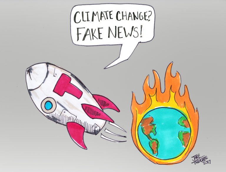 fake news, climate change, jake thrasher