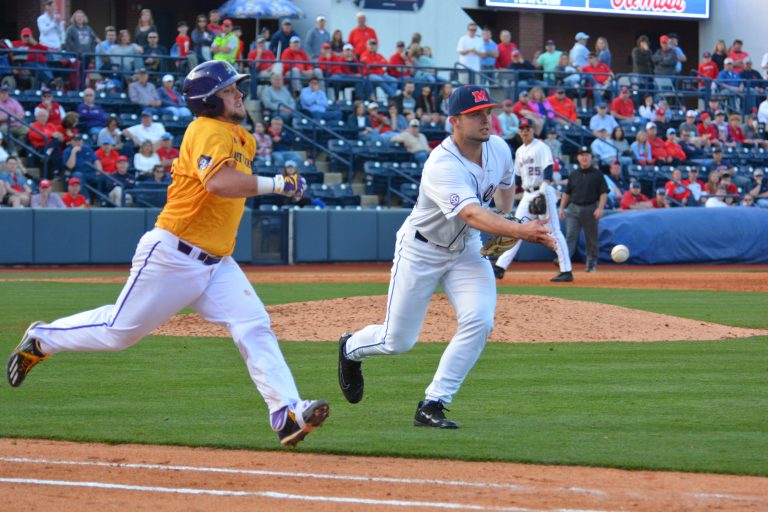 Ole Miss rallies late, beats East Carolina 3-2