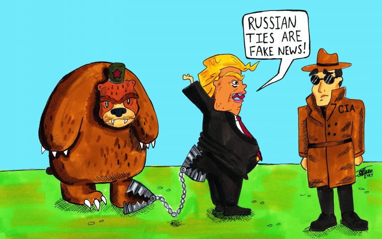 bear, russia, trump