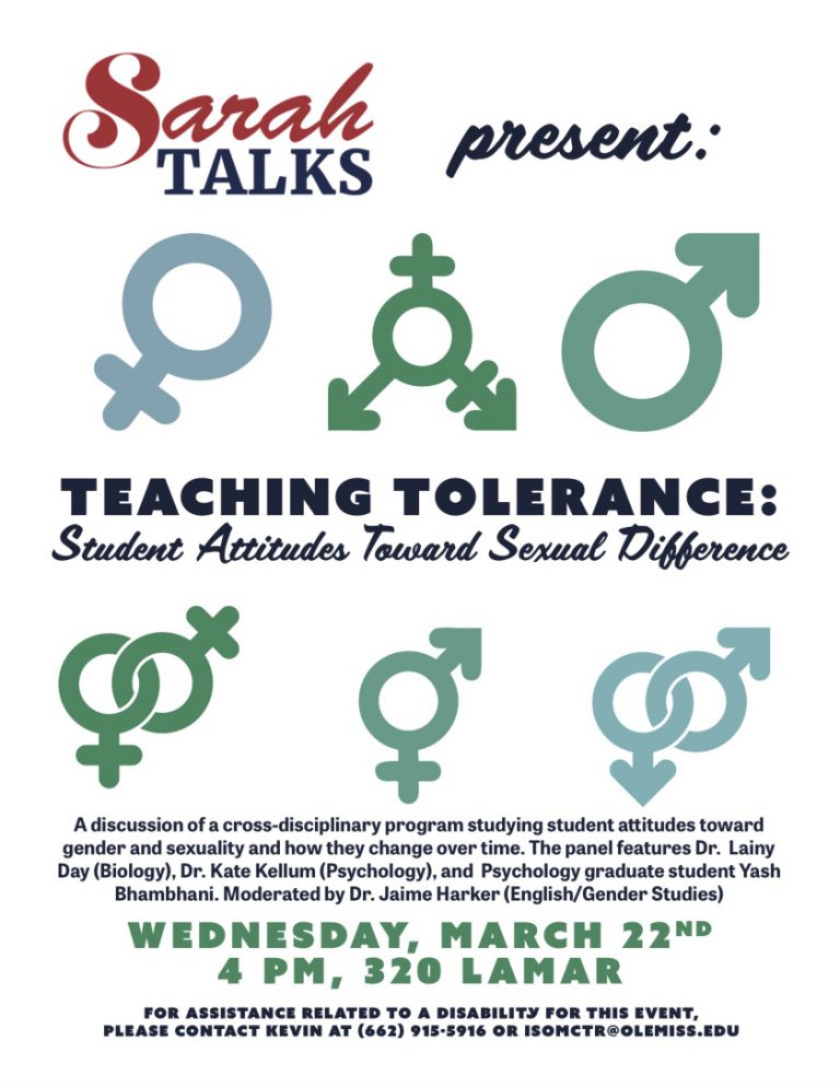 Final Isom Center Sarah Talk features discussion on gender fluidity this Wednesday