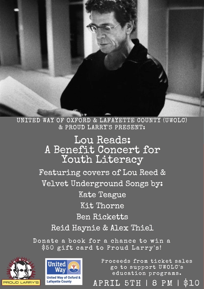 ‘LOU Reads: A Benefit Concert for Youth Literacy’ takes the stage Wednesday ‘LOU Reads: A Benefit Concert for Youth Literacy’ takes the stage Wednesday