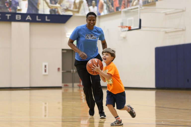 Ole Miss Women’s Council hosts community shoot-around with Gillom sisters