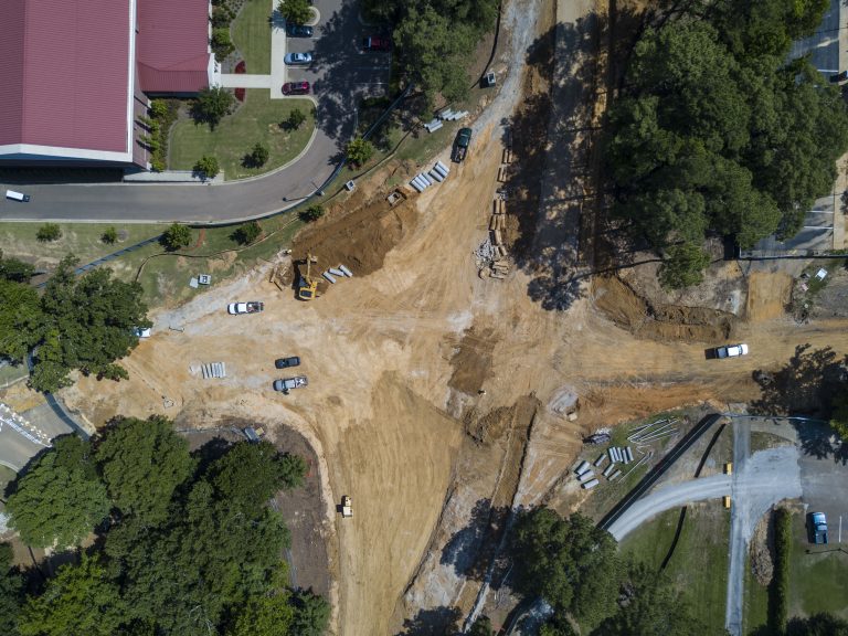 New Chucky Mullins roundabout under construction all summer