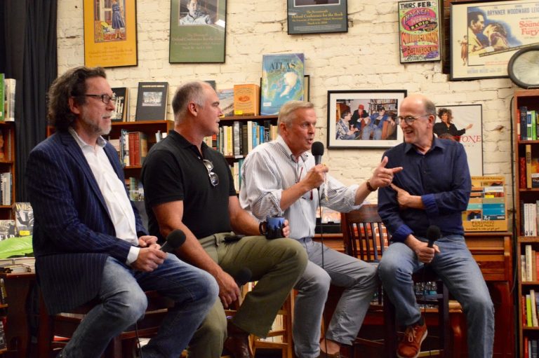 John Grisham lectures, records podcast at Off Square Books