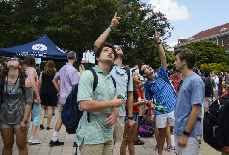 Historic eclipse draws campus-wide crowds