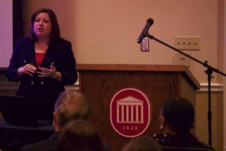 First of four provost candidates interviews on campus