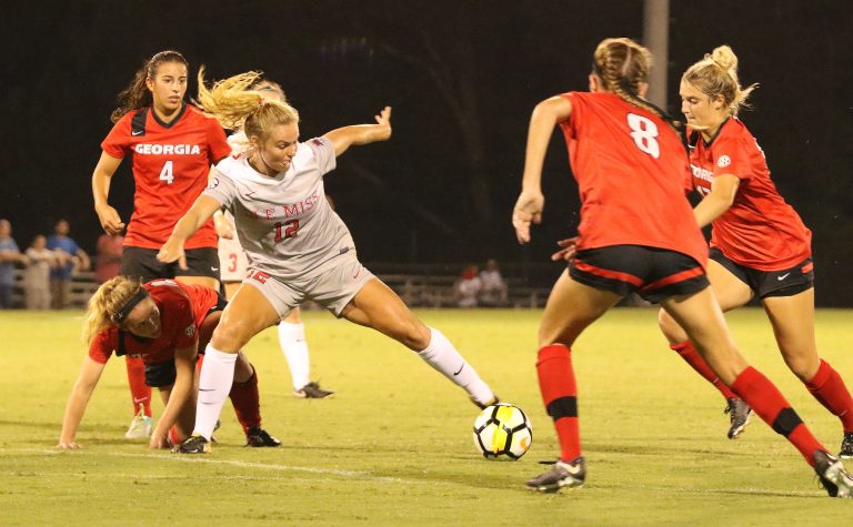 Rebel soccer trounces Georgia Bulldogs en route to first SEC win