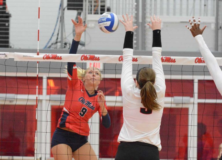 Wild third-set win carries Ole Miss volleyball to 3-1 victory over Alabama