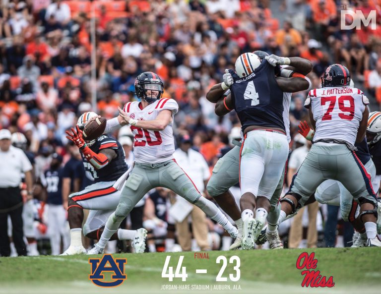 Ole Miss falls 44-23 in loss to Auburn