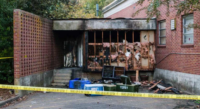 Oxford Fire Department responds to Saturday fire at Yerby Center