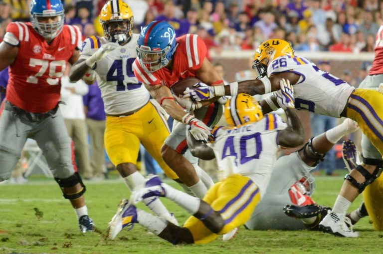 Rebels struggle to contain Tiger ground game, drop 3rd SEC game
