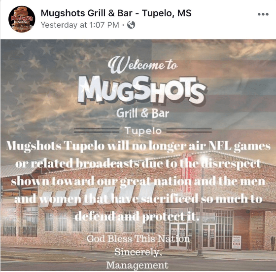 Local bars, restaurants reject calls to boycott NFL