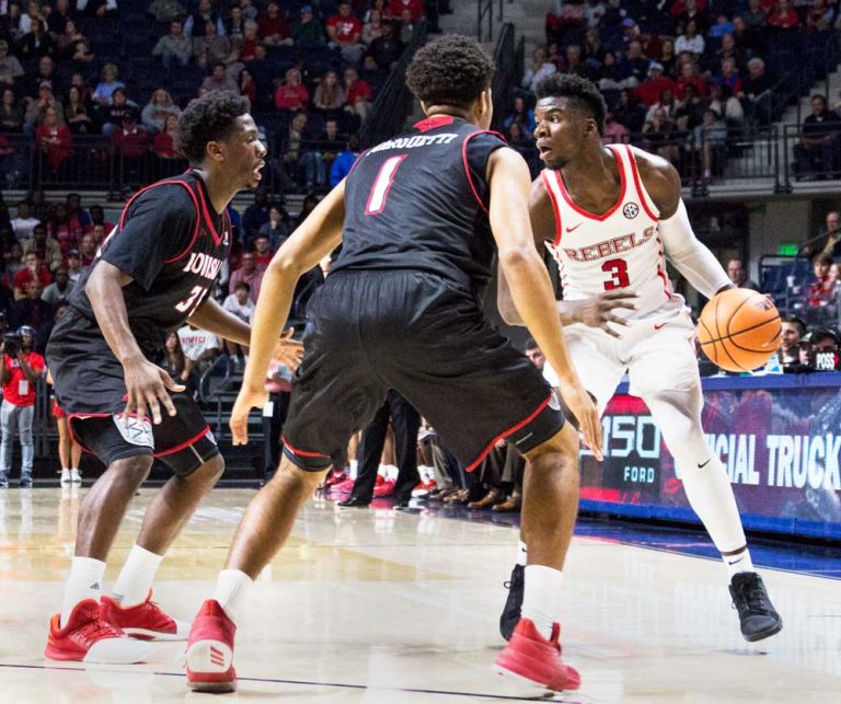 Sharpshooting Rebels open season with win over Ragin’ Cajuns