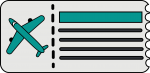 Plane ticket Vector