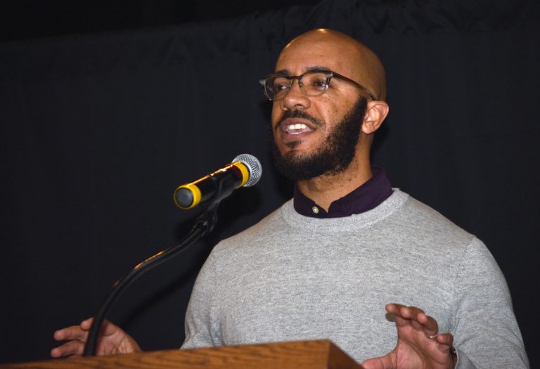 Award-winning author, Image Award finalist Clint Smith delivers Black History Month Keynote Address last night