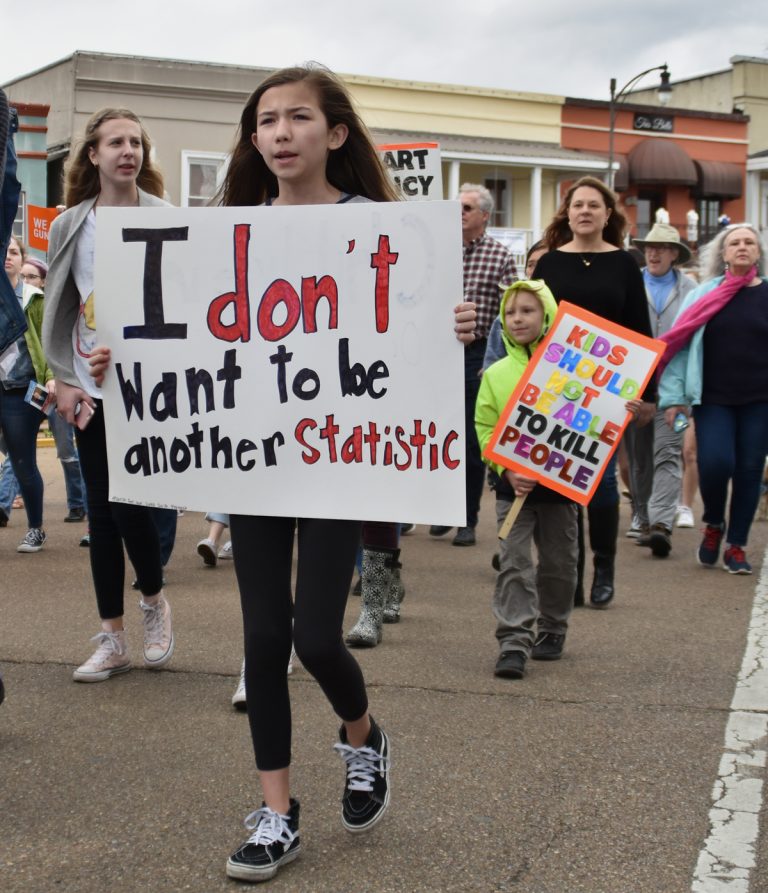 High school students organize March for Our Lives Oxford, campaigning for an end to gun violence