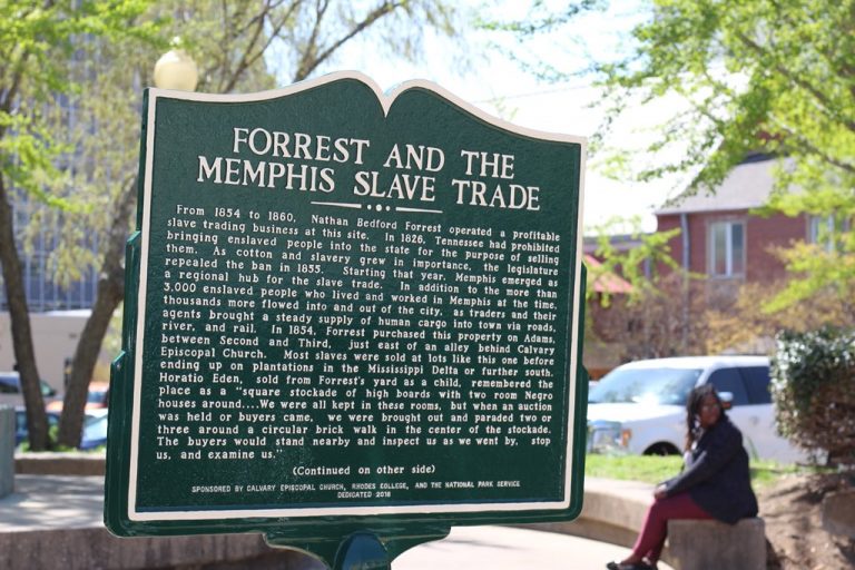 Contextualization plaque for Memphis slave trade unveiled during MLK anniversary