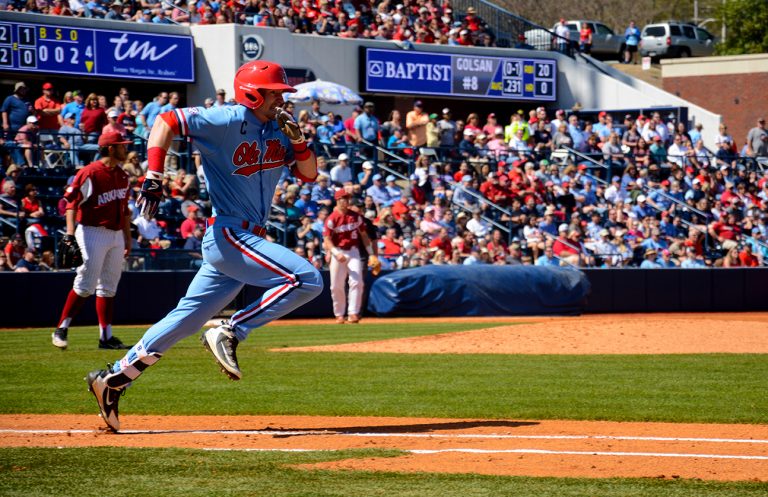No. 4 Ole Miss baseball takes weekend series 2-1 against No. 5 Arkansas at Swayze
