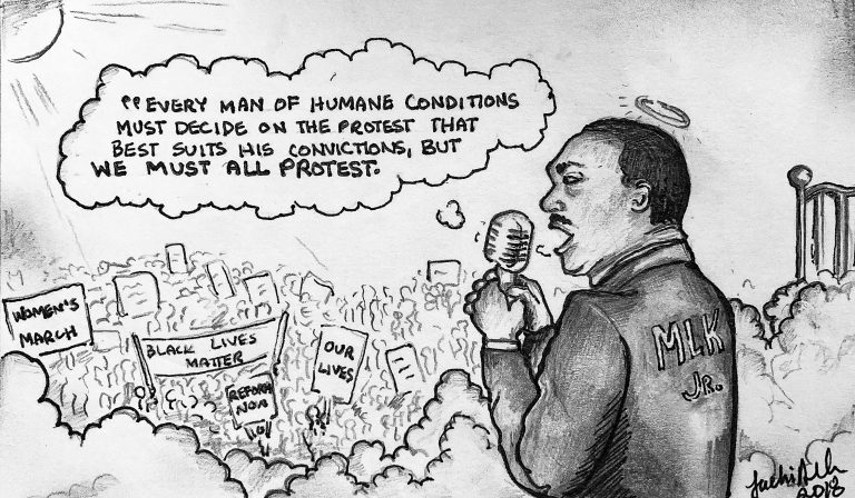 ‘But we must all protest’