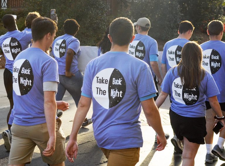 Students march for sexual assault awareness during ‘Take Back the Night’
