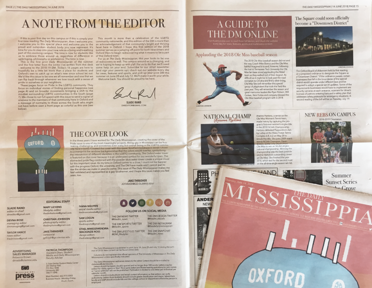 A note from the editor: Pride, our first summer edition