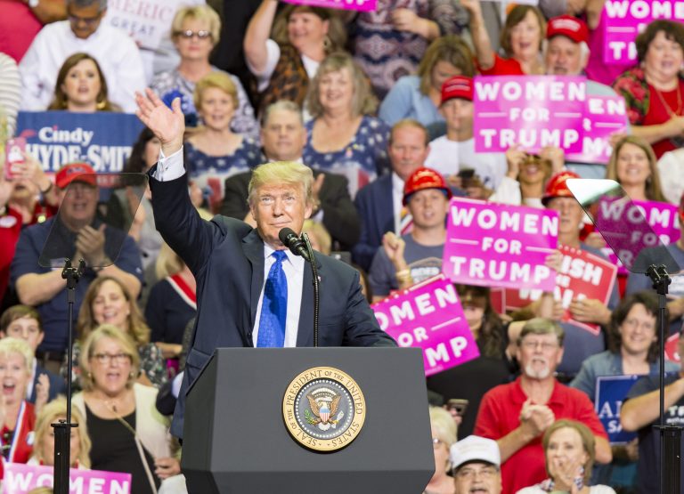 Trump mocks Blasey Ford, endorses Hyde-Smith at Southaven rally