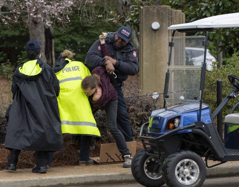 Counterprotester charged with disorderly conduct