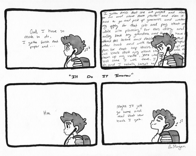 Cartoon: “I’ll Do it Tomorrow”
